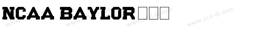 NCAA Baylor字体转换